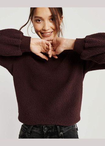 Бордовый свитшот женский - свитшот af7983w Abercrombie & Fitch (301484682)
