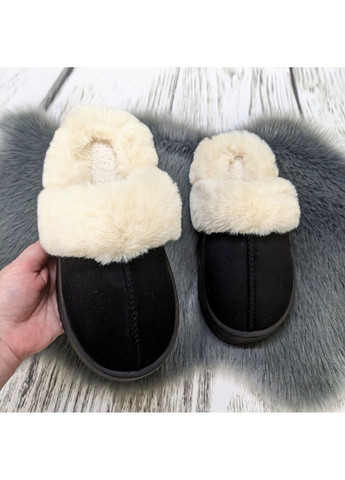 Черные тапочки домашние женские Fashion