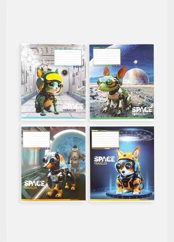 Тетрадь в клетку 12 листов цвет разноцветный ЦБ-00255153 Фабрика Поліграфіст (307363010)