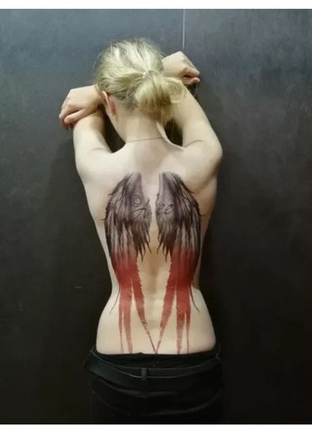 Тимчасове тату Крила Ангела на спину 48х35 см х1-91 Tattoo (366891074)