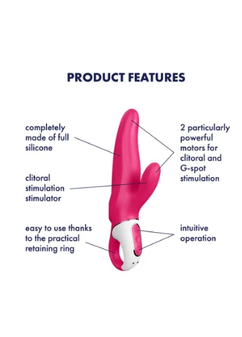 Вибратор Mr. Rabbit 6 режимов вибрации и 6 режимов интенсивности Satisfyer (383110612)