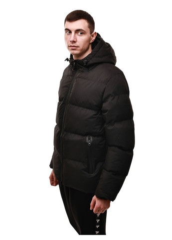 Чорна зимня куртка зимова чоловіча Lumo