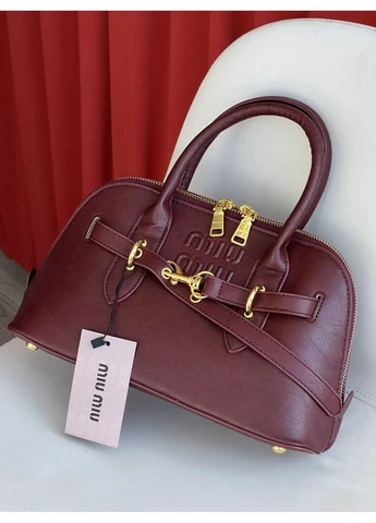 Сумка жіноча Aventure Nappa Leather бургунді класичний саквояж No Brand (402250923)