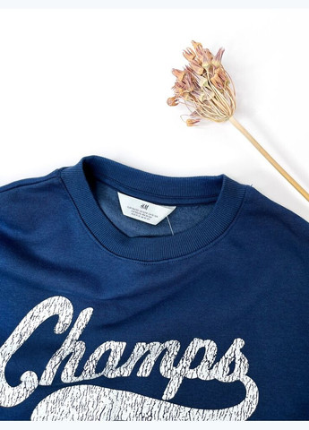 H&M кофта світшот 152 см синій артикул л1157 синій