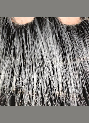 Борода 16х20 см, Усы, Брови реалистичные. 3 в 1. Черная, Седая. Мех No Brand (370135516)