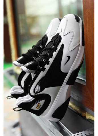 Білі кросівки чоловічі nike zoom 2k black white найк зум 2к білі демісезон No Brand