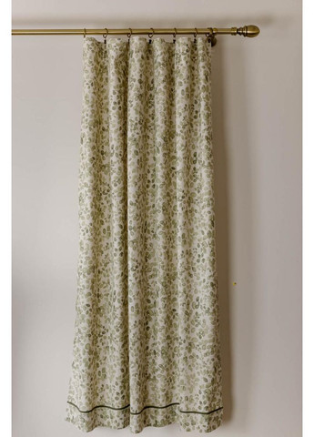 Готова штора Тереза листочки для вікна бавовняна шторка для інтер'єру ProDobro (369365386)