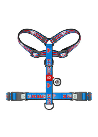 Шлея для собак анатомічна H-подібна Nylon з QR-паспортом, світловідбивна, S, Ш 15 мм, A 30-45 см, B 35-45 см WAUDOG (331162528)