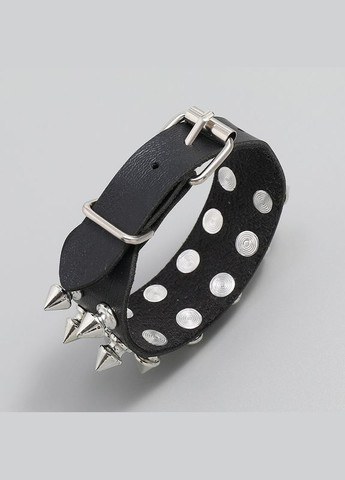 Браслет кожаный на руку с шипами черный Avalon 015-пр (331766107)