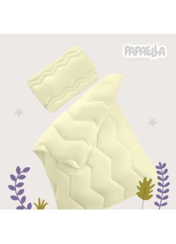 Одеяло детское в кроватку Comfort ТМ PAPAELLA 100х135 см зигзаг/молоко (8-8723*006) TM IDEIA (395946388)