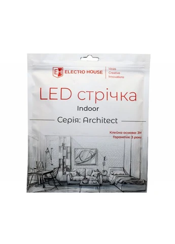 LED лента RGB+W 14Вт 12В, серия Architect, гарантия 3 года Electro House (397826917)