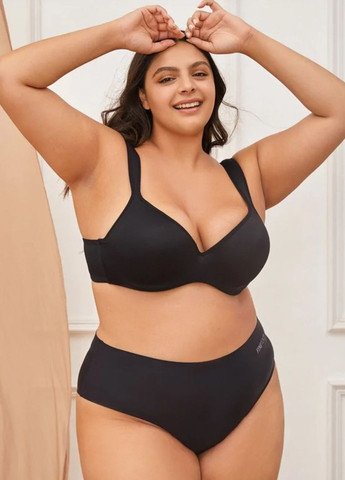 Чёрный бралетт женский гладкий бюстгальтер на косточках comfort wonderful (1869-38c-01) Finetoo с косточками