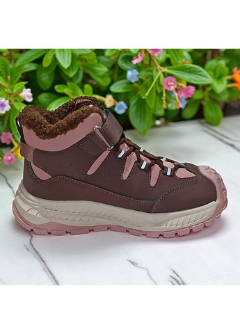 Зимові черевики на овчині для дівчинки, дутики на липучках, зимові хайтопи для дівчинки Tom.M (367049734)