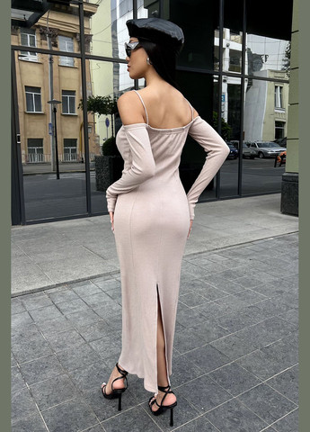 Бежева повсякденний, кежуал, вечірня сукня футляр Liton