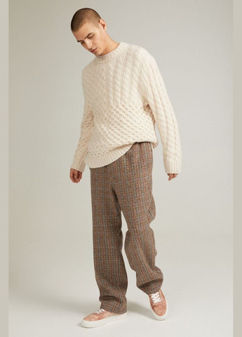 Светло-бежевый зимний свитер шерстяной H&M