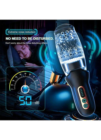 Автоматичний мастурбатор із ротацією Warrior 360 із 10 режимів вібрації і 5 режимів ротації China (360604436)