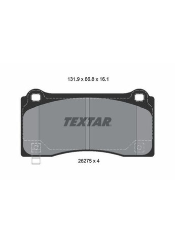 Комплект тормозных колодок Textar (367040272)