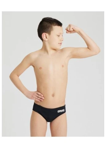 Плавки-сліпи для хлопців BOY' TEAM SWIM BRIEFS SOLID чорний, білий Діт Arena (399778516)