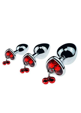 Металлическая анальная пробка с поводком "Art of Sex Metal Anal Plug" красного цвета для ролевых сценариев и эротических фантазий. China (360603095)