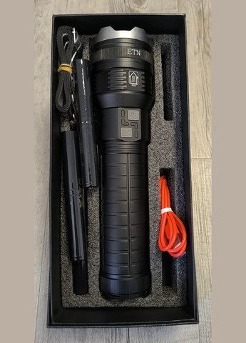 Мощный алюминиевый фонарик XA-G20 со светодиодом и батареями 181350 Черный No Brand (315674596)