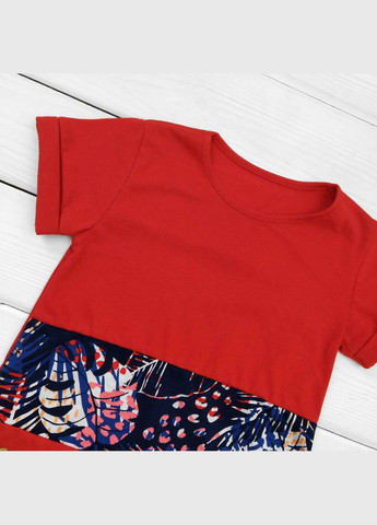 Червона плаття-туніка для дівчинки gentle girl зелений;білий dexter's (279760825)