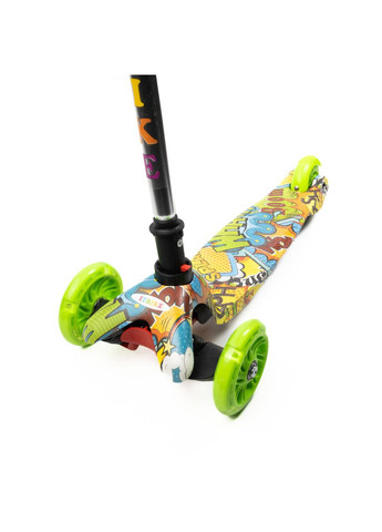 Самокат дитячий триколісний MINI BB 3-013-4-F-WP13 зі світними колесами, Салатовий iTrike (338854682)