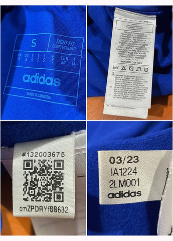 Лонгслив спортивная футболка рашгард adidas Techfit Training Long Sleeve Tee Blue (329437196)