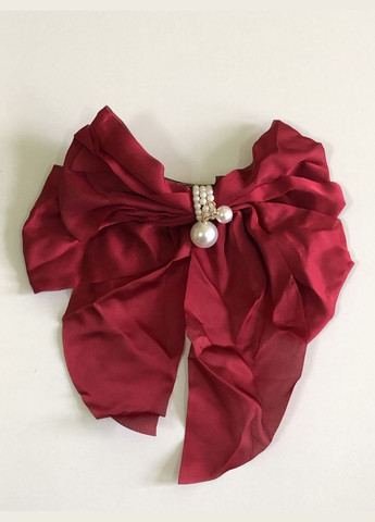 Бант для волосся на заколці з перлинами шпилька Honey Fashion Accessories бежевий (12-32) No Brand (313654079)