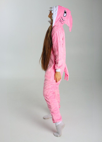 Кігурумі піжама Акула Мегалодон жіноча рожева плюшева Lalapka (367837456)