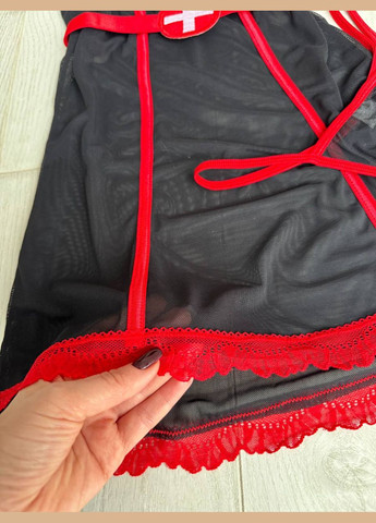 Чорний комплект жіночої білизни костюм медсестри Simply sexy