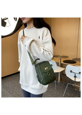 Жіноча маленька класична сумка 10649 крос-боді срібна фурнітура нейлон No Brand (366871880)