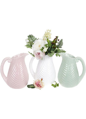 Ваза керамічна "Лист папороті" 27.5см, біла Bona (372174146)