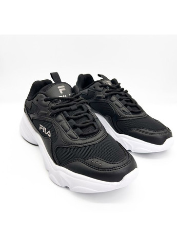Кросівки (р) Текстиль/Екошкіра 0-1-1-FFW-0045-FILA No Brand чорні (353685653)