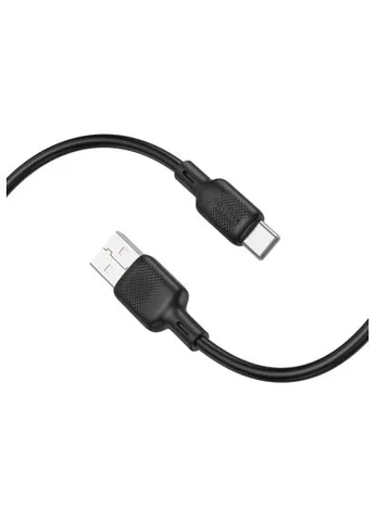 Дата кабель (6941991115431) Borofone USB 2.0 AM to USB-C 1.0m silicone black (401637206)
