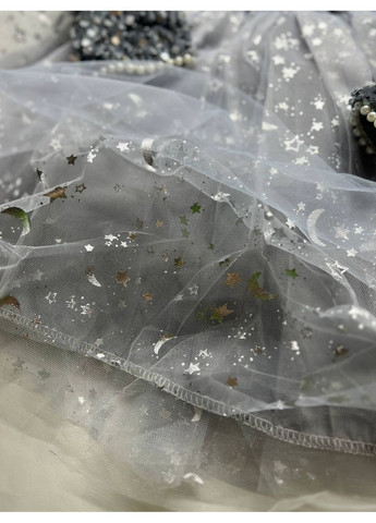 Срібна сукня срібна з паєтками та бантом No Brand (370664924)