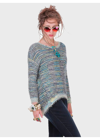 Голубой демисезонный женский демисезонный свитер травка fv-5540100 голубой Forza Viva