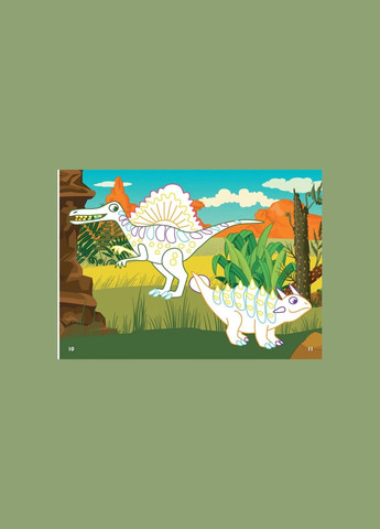 Книга "Перші розмальовки. Динозаври" укр Crystal Book (F00023900) No Brand (322920579)