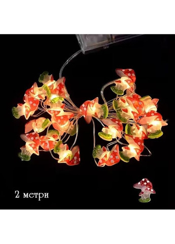 Світлодіодна гірлянда на батарейках «Квіткова Аура» 3 м на 20 лампочок із декоративними квіточками 2 м 20 LED No Brand (370290345)