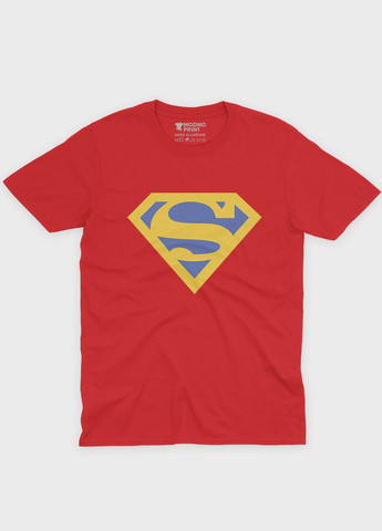 Красная демисезонная футболка для мальчика с патриотическим принтом (ts001-3-sre-005-1-060-b) Modno