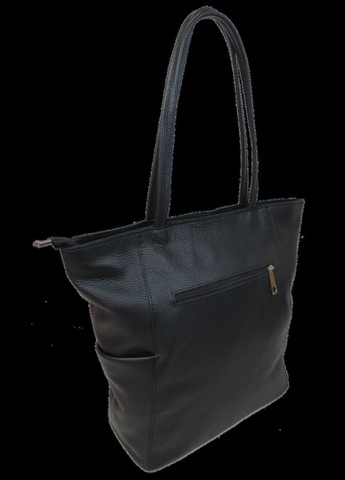 Жіноча шкіряна сумка на двох ручках Україна Чорна Borsacomoda (336885030)