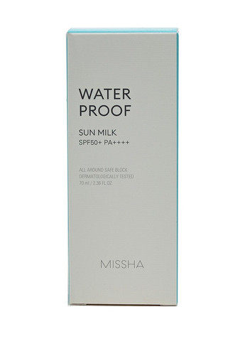 Сонцезахисне молочко All-around Safe Block Waterproof Sun Milk 70 мл MISSHA (278048638)
