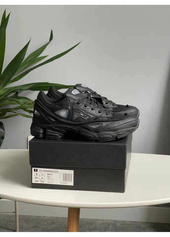 Чорні Осінні кросівки чоловічі adidas raf simons ozweego iii black | адідас раф сімонс чорні No Brand