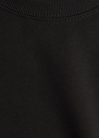Чорний світшот H&M однотонний (343622671)