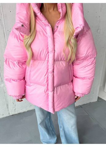 Рожевий зимній Пуховик Style Point