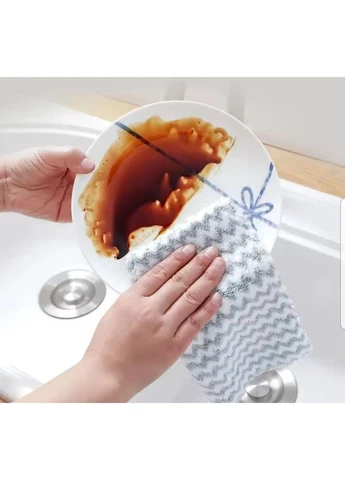 Салфетка для кухни и уборки из микрофибры 6 шт 20*20 см No Brand (394058611)