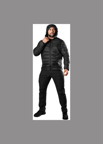 Черная демисезонная куртка torm hood 2.0 black Camotec