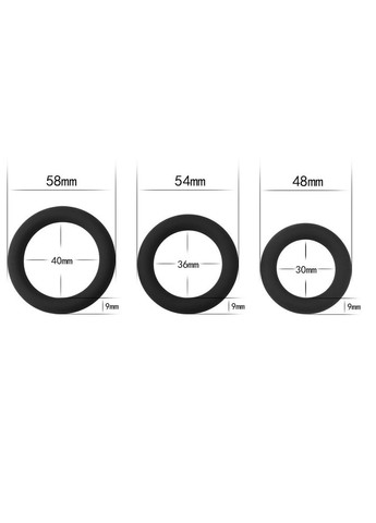 Набор эрекционных колец Power Plus "Soft Silicone Snug Ring" Lovetoy (301153784)