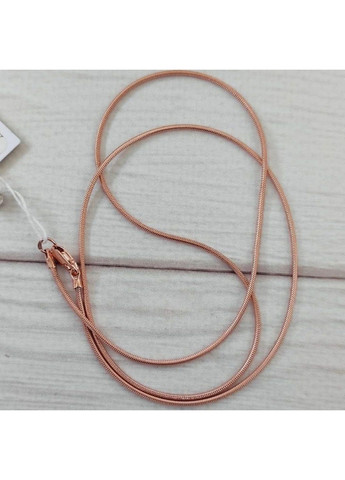 Серебряная цепочка Снейк в позолоте 40 см No Brand (366882897)