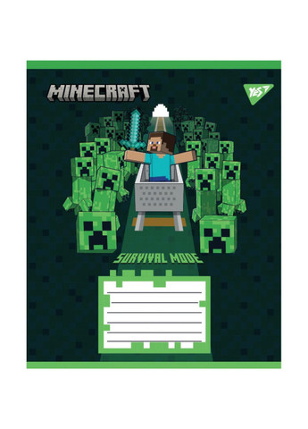 Комплект тетрадей ученическая школьная (5 шт.), А5/12 клетка, Minecraft Walls Yes (352768884)