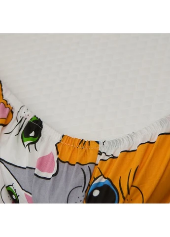 Простыня на резинке Бязь Gold Люкс 150х200х20 см (MS-850002492) Moon&Star Kitty Dreams (386595647)